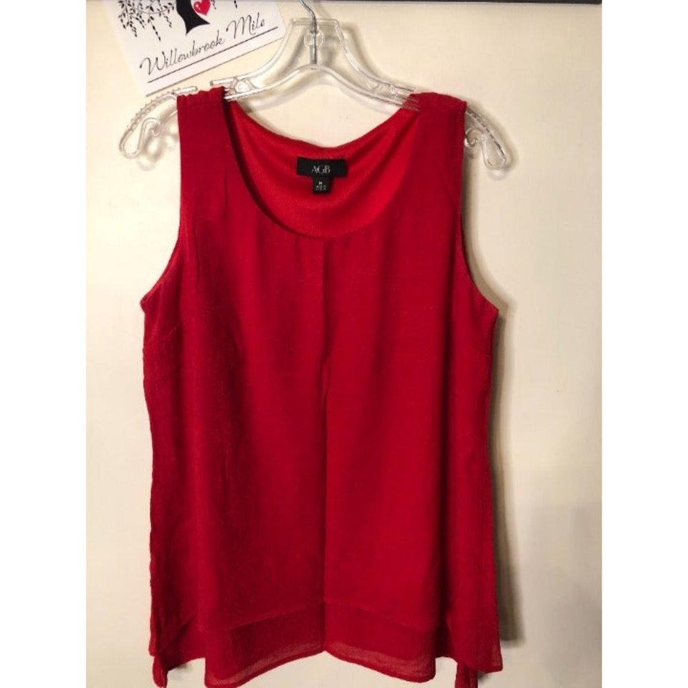AGB Dressy Red Tank Sz Medium